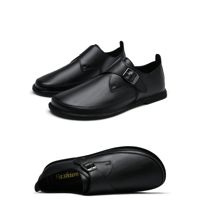Men'S Style Formal Wear - Men'S Leather Munk Shoes Fashionable British