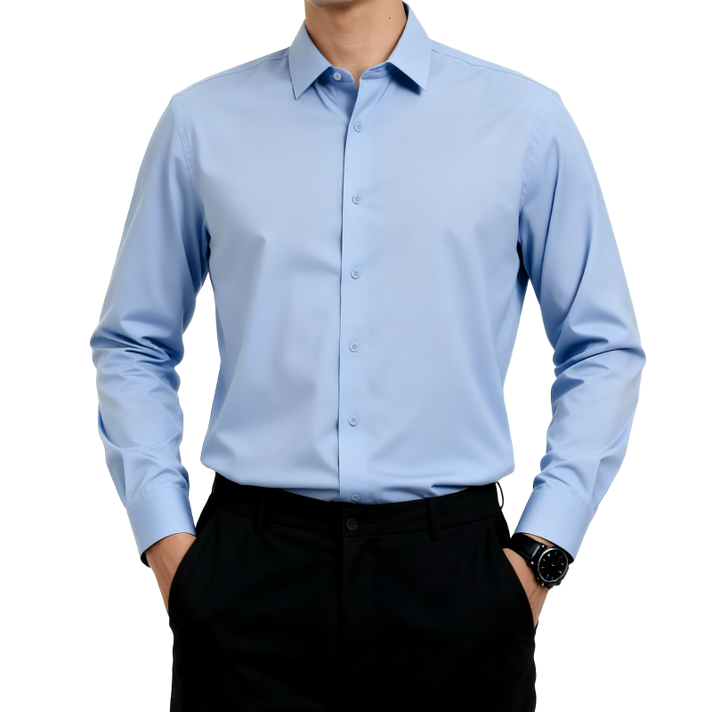 Men Formal Office Wear Shirts - 8XL Modal Long Sleeve Shirt for