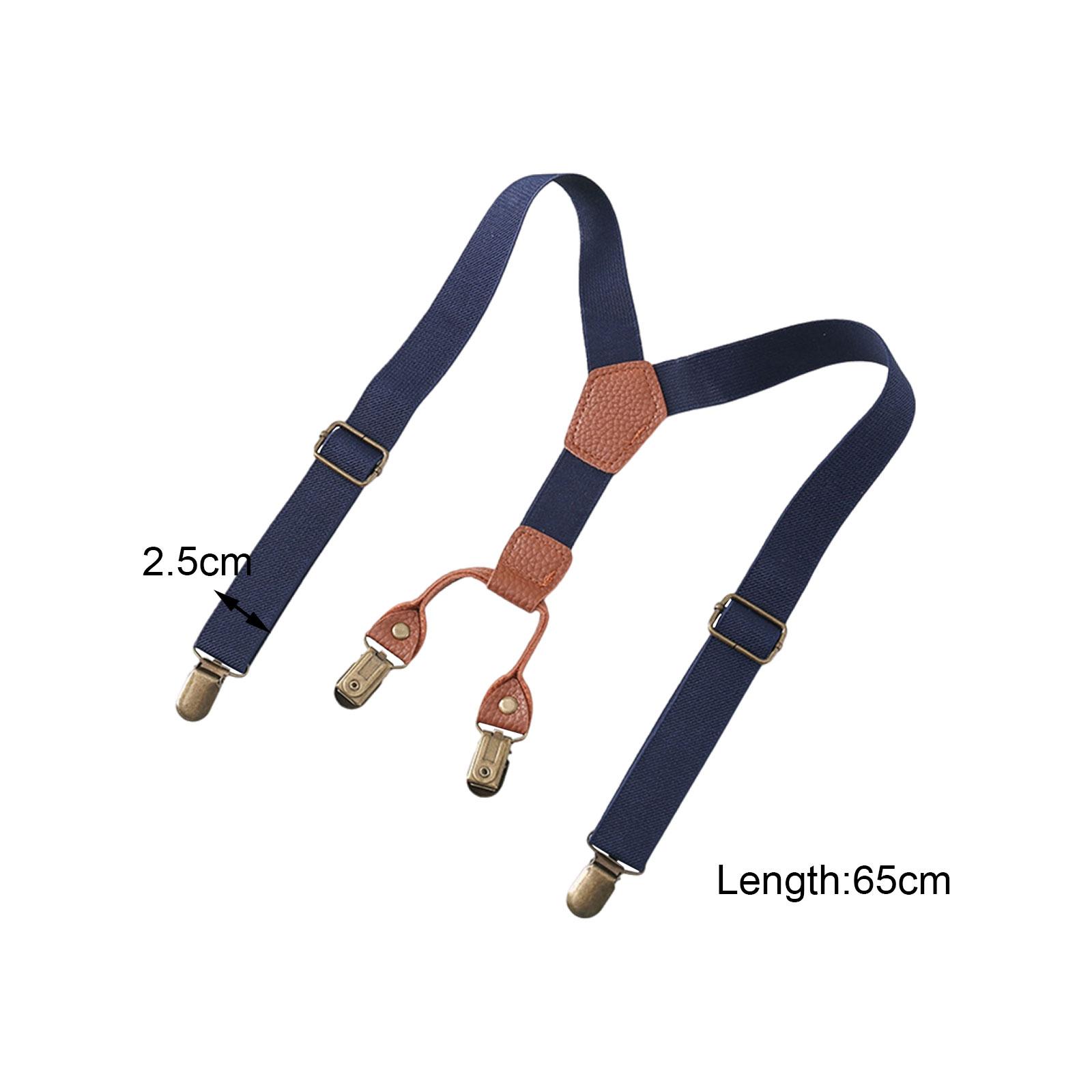 Suspender Clip Formal - Boys Suspender Solid Color Heavy Duty
