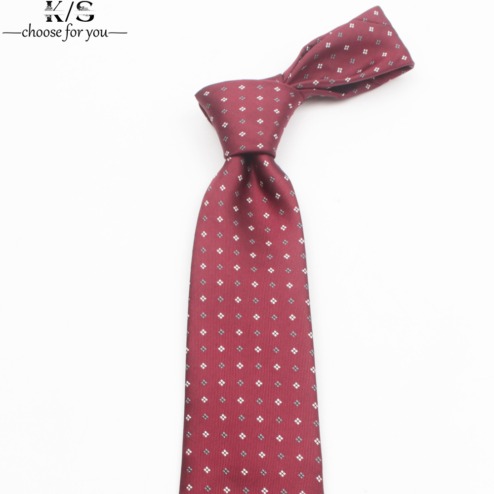 Men's Tie 8cm Stripe Dot Neckt - Men'S Formal Wear Ties 评论和价格