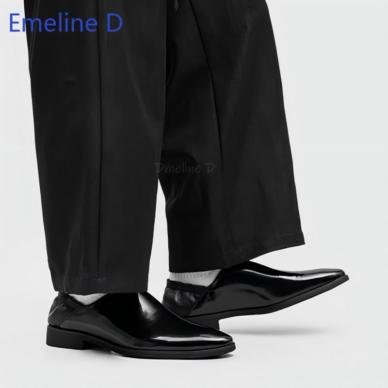 Male Glossy Patent Leather Loa - Men'S Urban Formal Wear 评论和价格