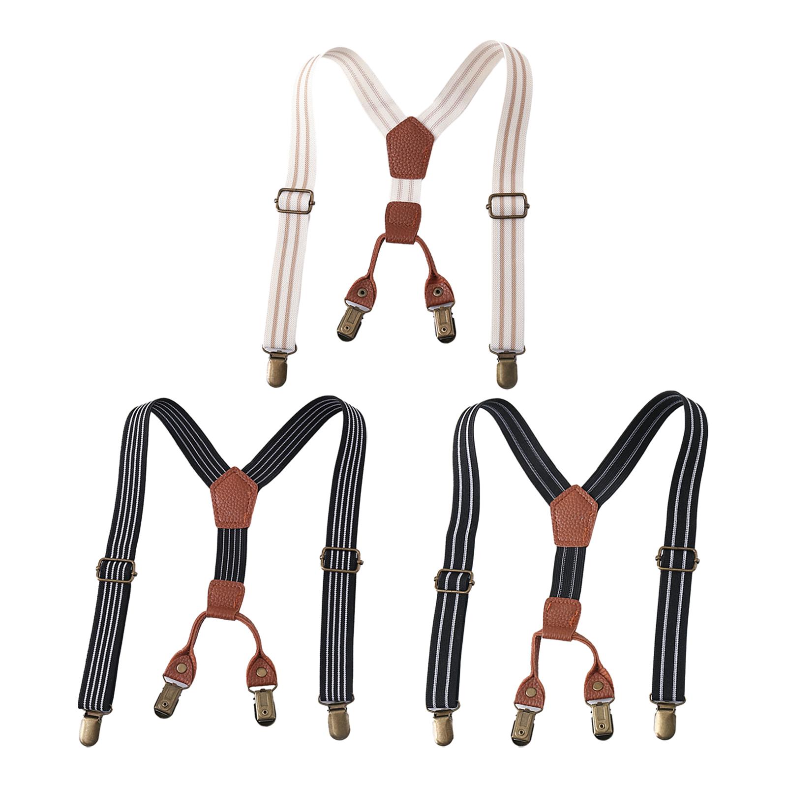 Boys Girls Elastic Suspenders  - Suspender Clip Formal 评论和价格