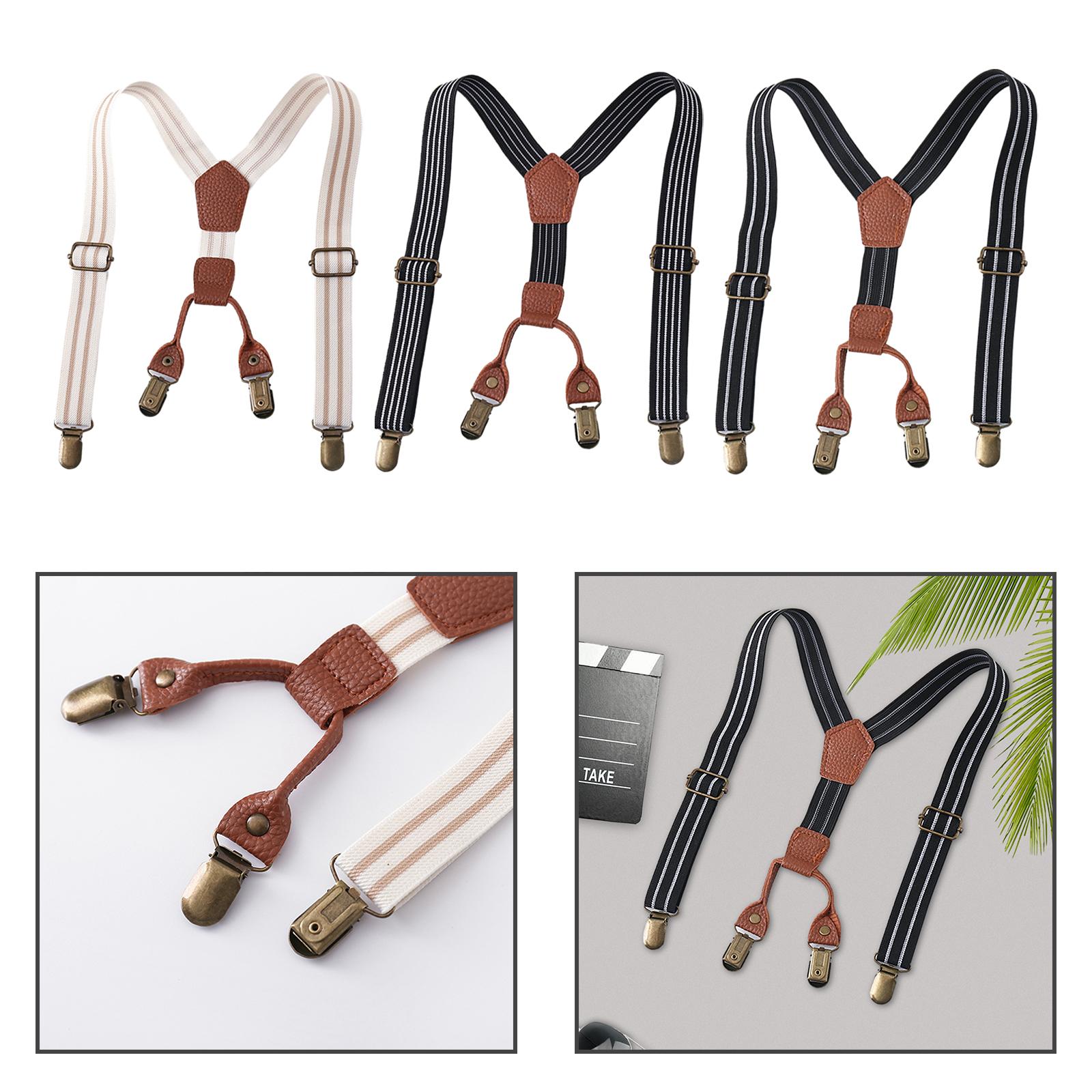 Boys Girls Elastic Suspenders  - Suspender Clip Formal 评论和价格