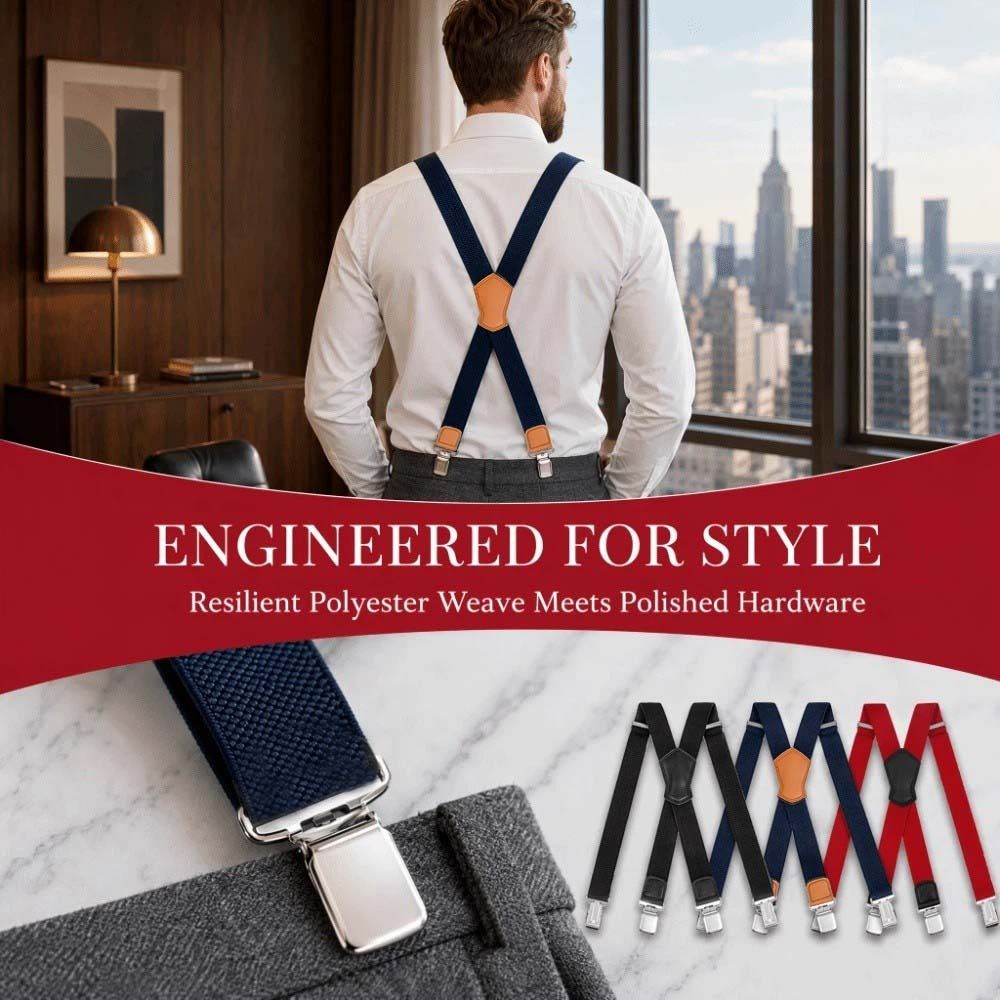 Elastic Heavy Duty Suspenders  - Suspender Clip Formal 评论和价格