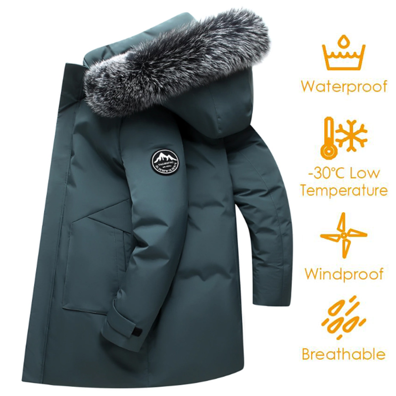Autumn Winter Men Windproof Do - Men Formal Wear Coat 评论和价格