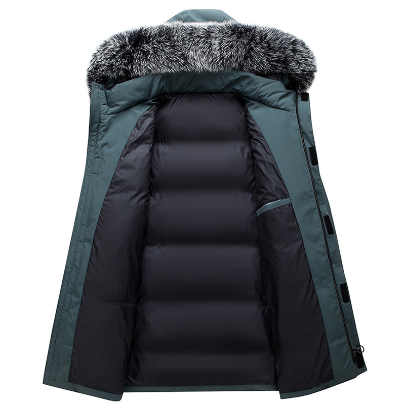 Autumn Winter Men Windproof Do - Men Formal Wear Coat 评论和价格