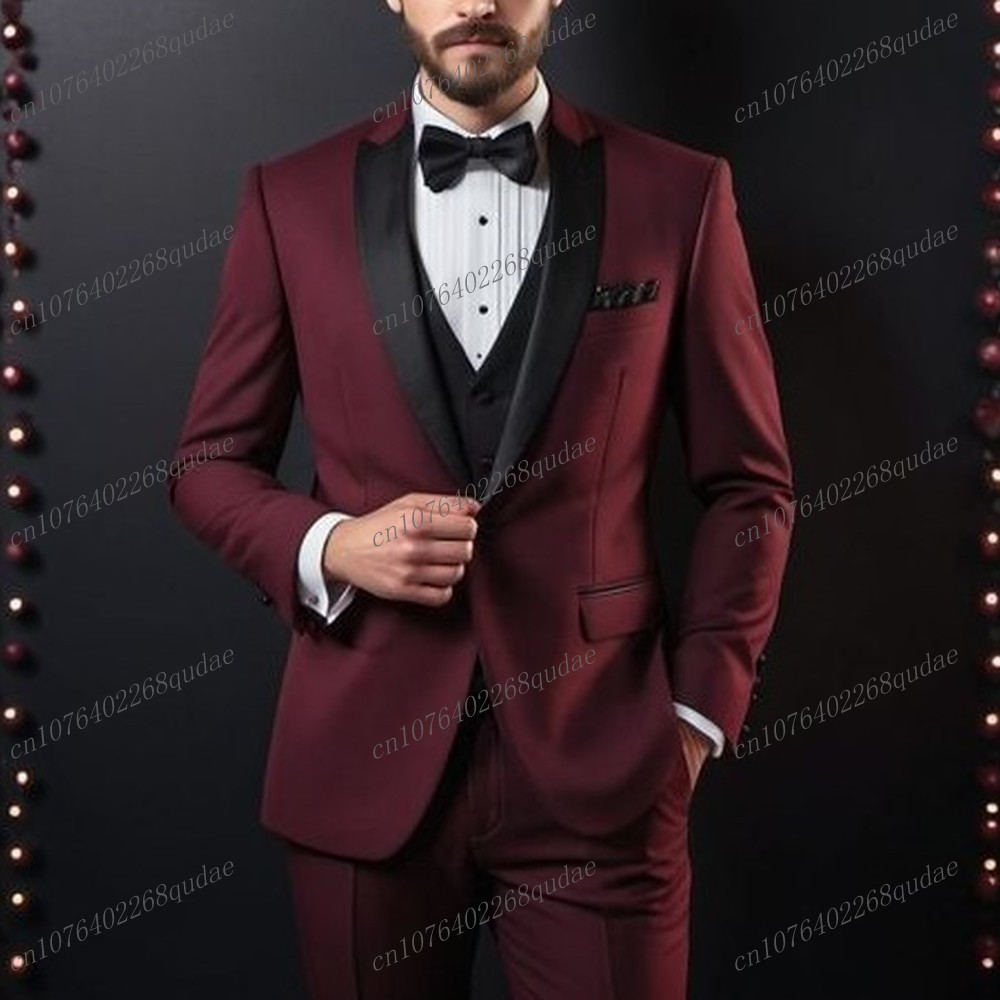 New Pink And Black Formal Men  - Men Formal Wear Pink 评论和价格
