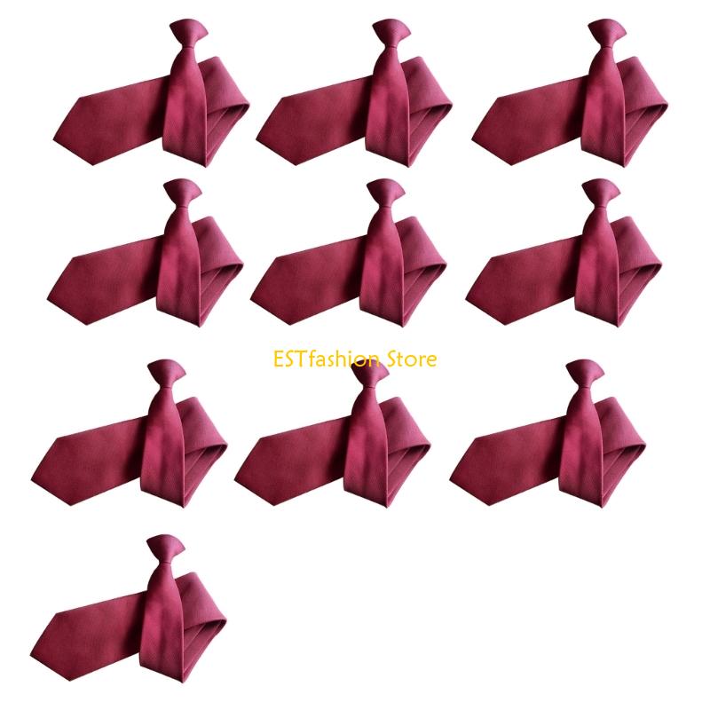 Y5GC 10x PreTied Clip On Tie F - Men'S Formal Wear Ties 评论和价格