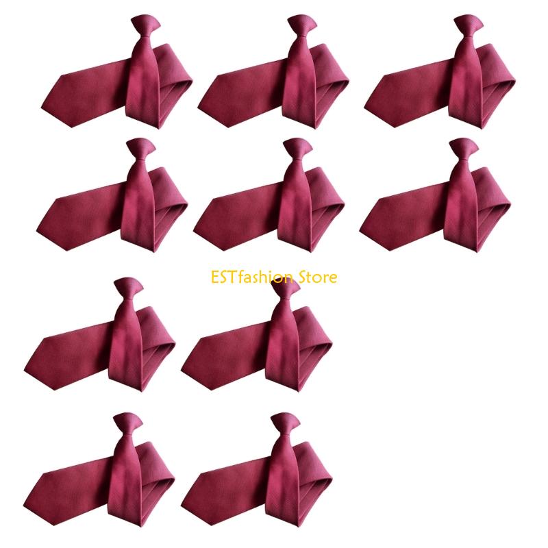Y5GC 10x PreTied Clip On Tie F - Men'S Formal Wear Ties 评论和价格