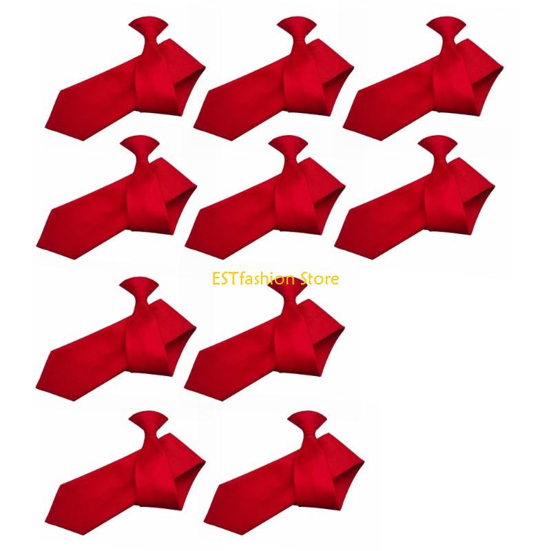 Y5GC 10x PreTied Clip On Tie F - Men'S Formal Wear Ties 评论和价格