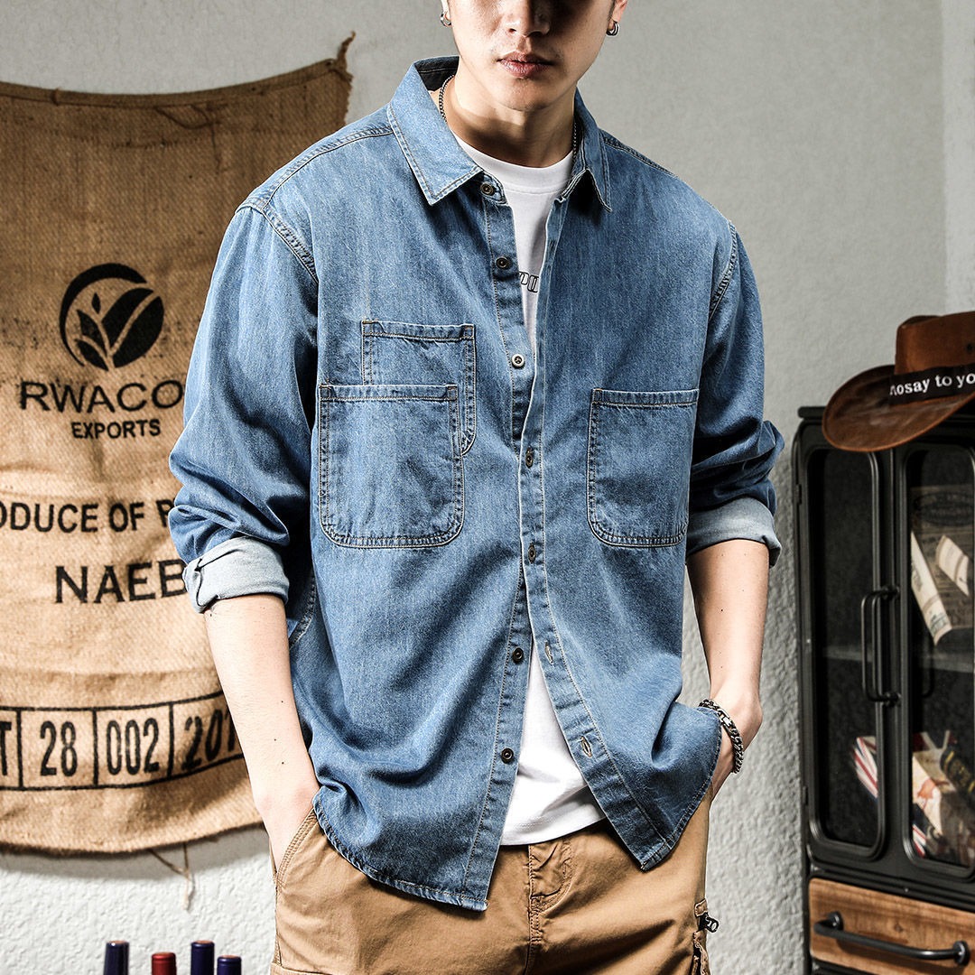 Spring Ruffian Handsome Denim  - Men Formal Wear Coat 评论和价格