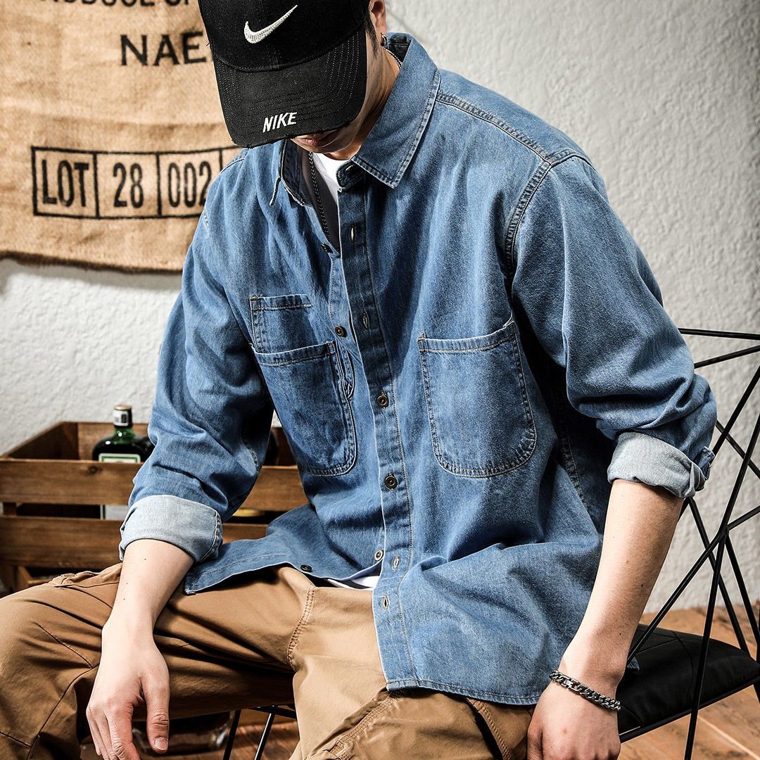 Spring Ruffian Handsome Denim  - Men Formal Wear Coat 评论和价格
