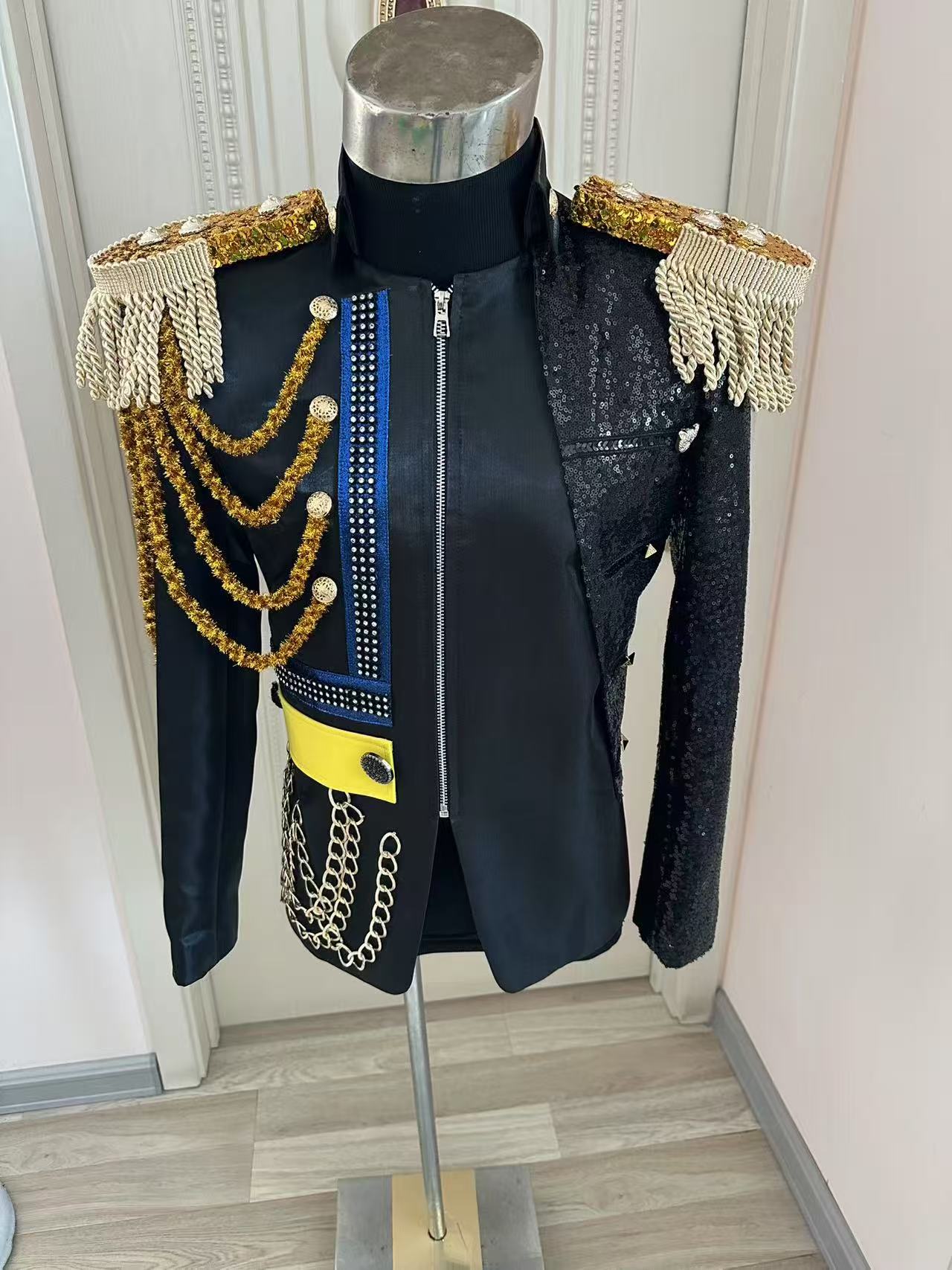 New Men Tassel Royal Jacket We - Men Formal Party Wear Dress 评论和价格