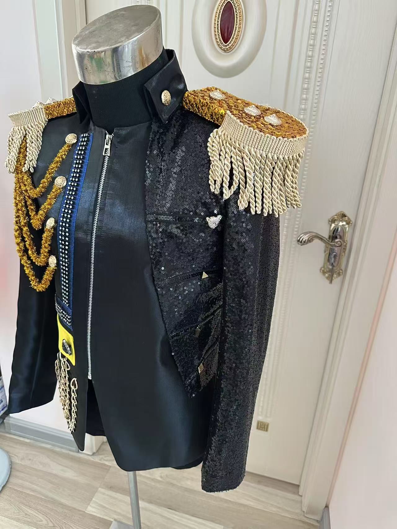 New Men Tassel Royal Jacket We - Men Formal Party Wear Dress 评论和价格