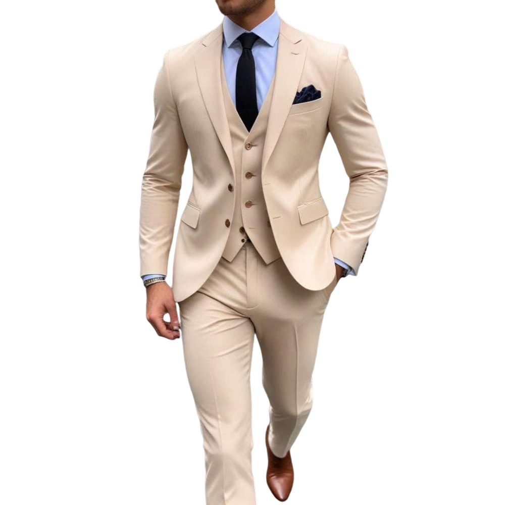 Pink 3 Piece Men's Suits For W - Men Formal Wear Pink 评论和价格