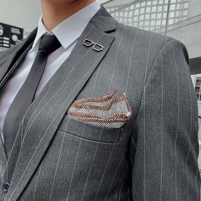 Men's Korean Style Three-Piece - Men'S Urban Formal Wear 评论和价格