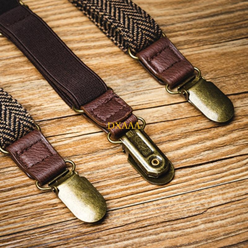 DXAA Men Elastic Suspenders 3  - Suspender Clip Formal 评论和价格