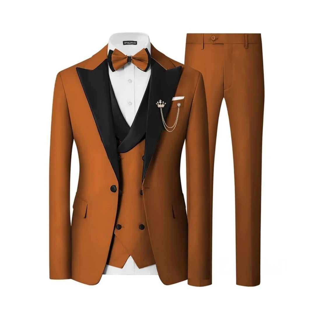 Men's Slim Fit 3 Piece Tuxedo  - Men Formal Wear For Dinner 评论和价格