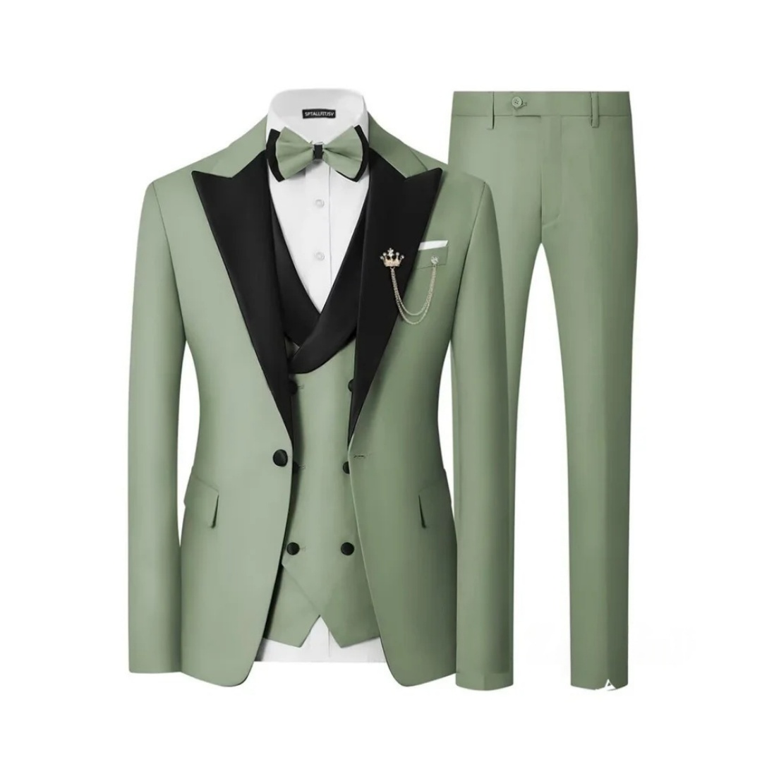 Men's Slim Fit 3 Piece Tuxedo  - Men Formal Wear For Dinner 评论和价格