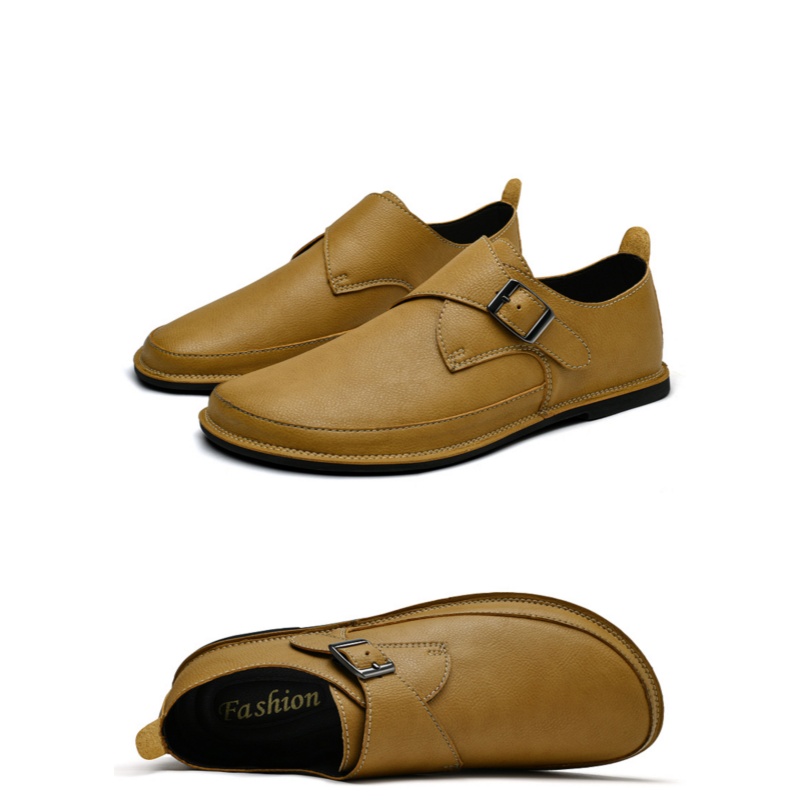 Men'S Leather Munk Shoes Fashi - Men'S Style Formal Wear 评论和价格