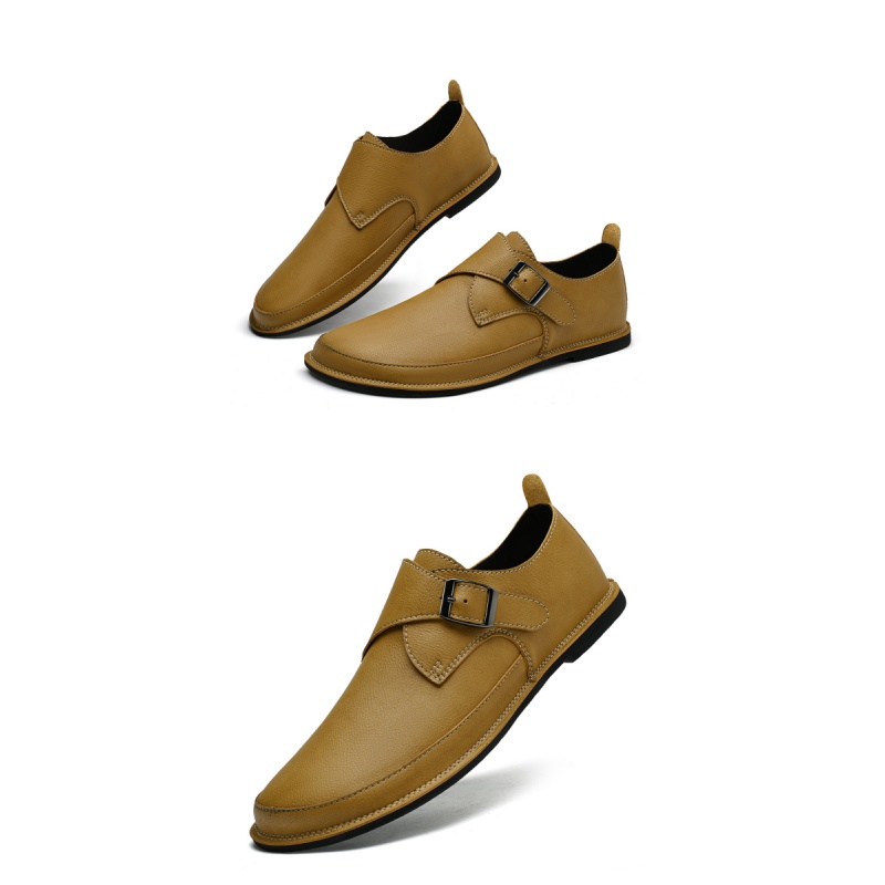 Men'S Leather Munk Shoes Fashi - Men'S Style Formal Wear 评论和价格