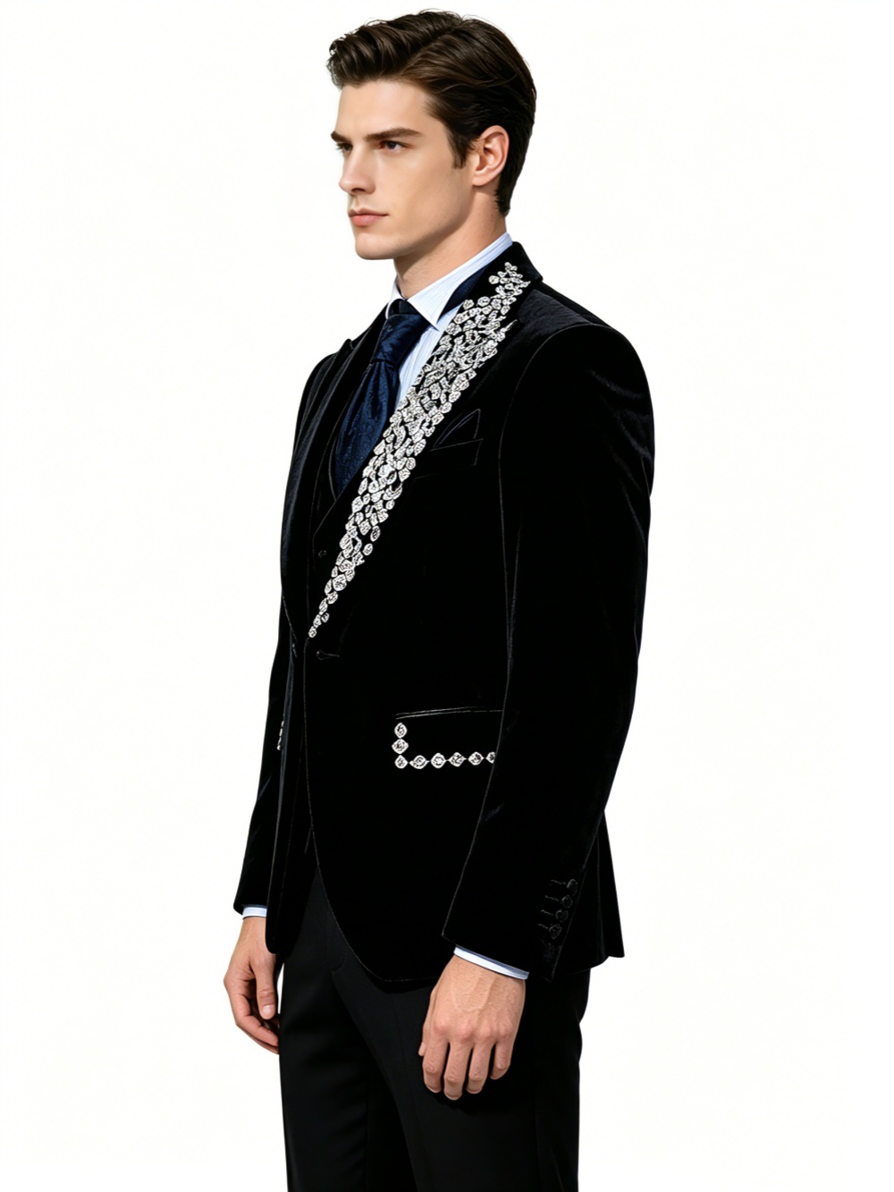 Formal Wedding Tuxedos Velvet  - Men'S Formal Evening Wear 评论和价格