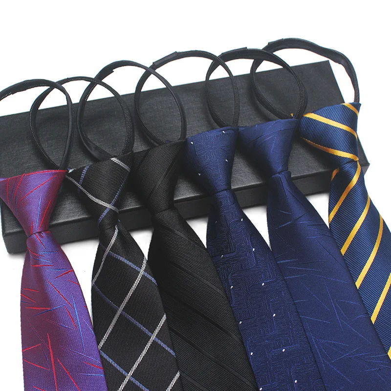 Men's Tie 8CM Zipper Ties 7cm  - Men'S Formal Wear Ties 评论和价格