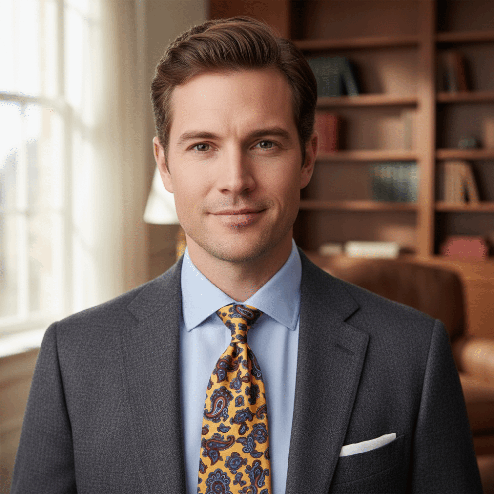 Vintage Elegant Paisley Neckti - Men'S Formal Wear Ties 评论和价格