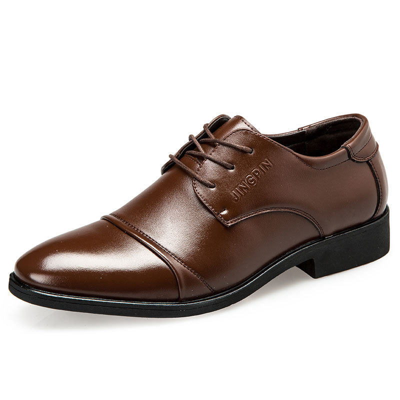 Large-Sized Men's Leather Shoe - Men Formal Party Wear Dress 评论和价格