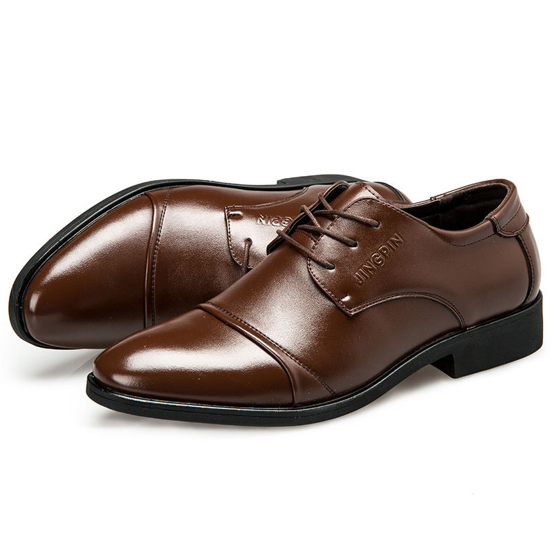 Large-Sized Men's Leather Shoe - Men Formal Party Wear Dress 评论和价格