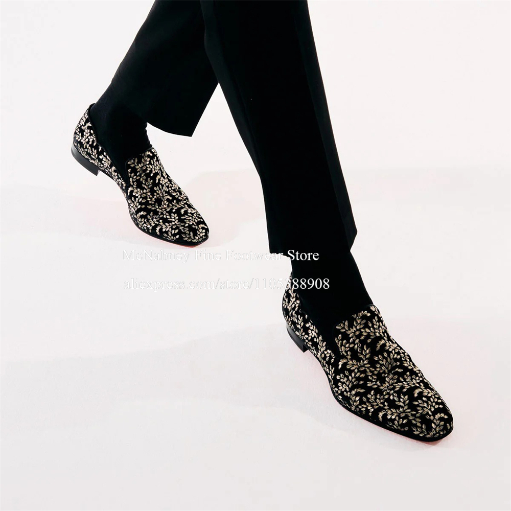 Black Silk Velvet Slip On Loaf - Men'S Formal Evening Wear 评论和价格