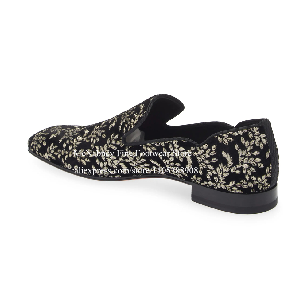 Black Silk Velvet Slip On Loaf - Men'S Formal Evening Wear 评论和价格