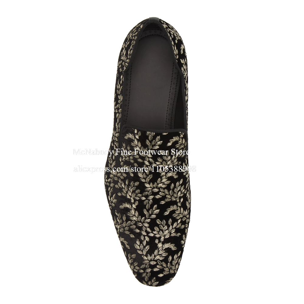 Black Silk Velvet Slip On Loaf - Men'S Formal Evening Wear 评论和价格