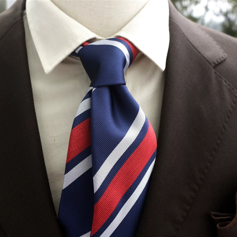 New Trendy Navy Brown Neckties - Men'S Formal Wear Ties 评论和价格