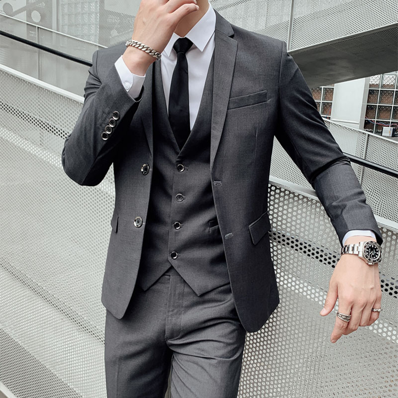 Wedding Suit Three-Piece Set M - Men'S Urban Formal Wear 评论和价格