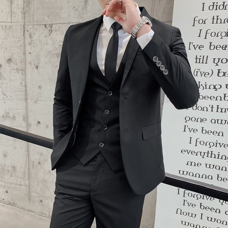 Wedding Suit Three-Piece Set M - Men'S Urban Formal Wear 评论和价格