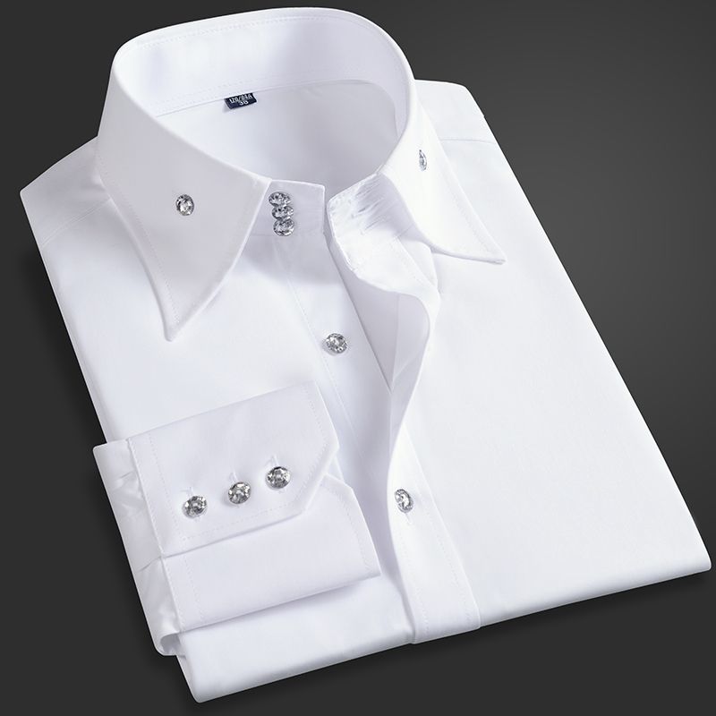 Spring Autumn Men's Executive  - Men Formal Office Wear Shirts 评论和价格