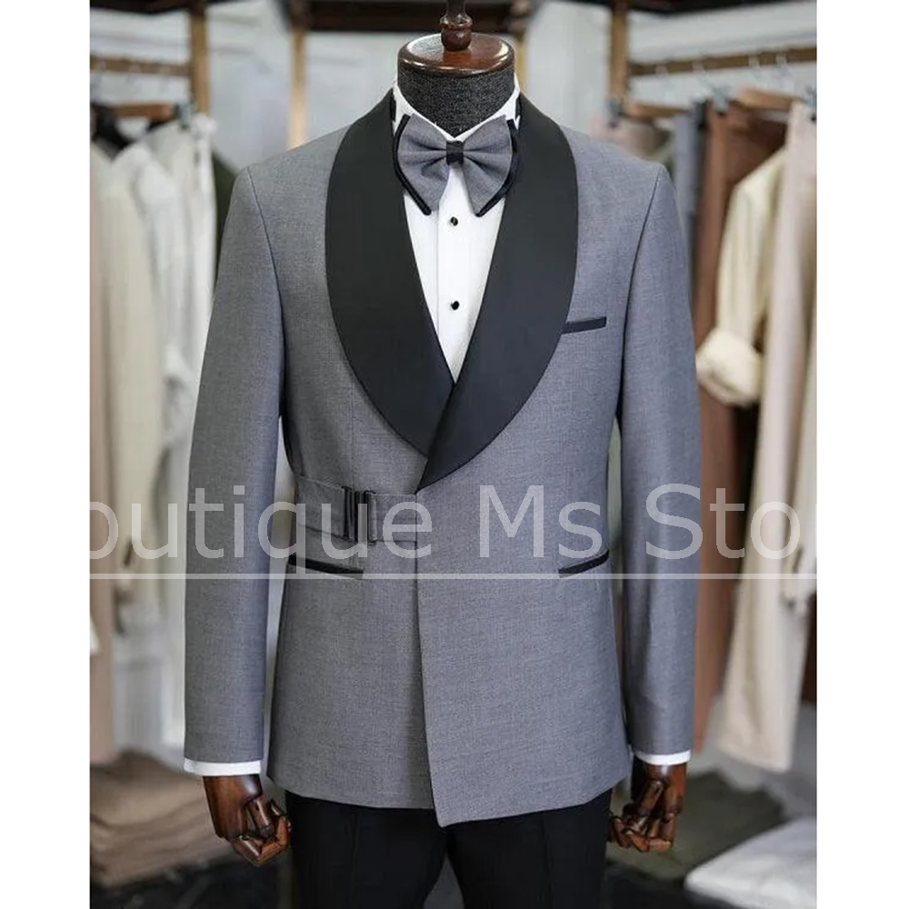 Chic Men Suit Fashion Shawl La - Men Formal Wear For Dinner 评论和价格