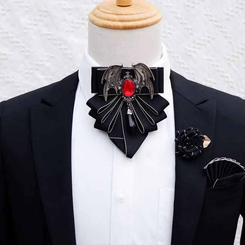 Men's Bow Tie Brooch Set Briti - Men'S Formal Wear Ties 评论和价格