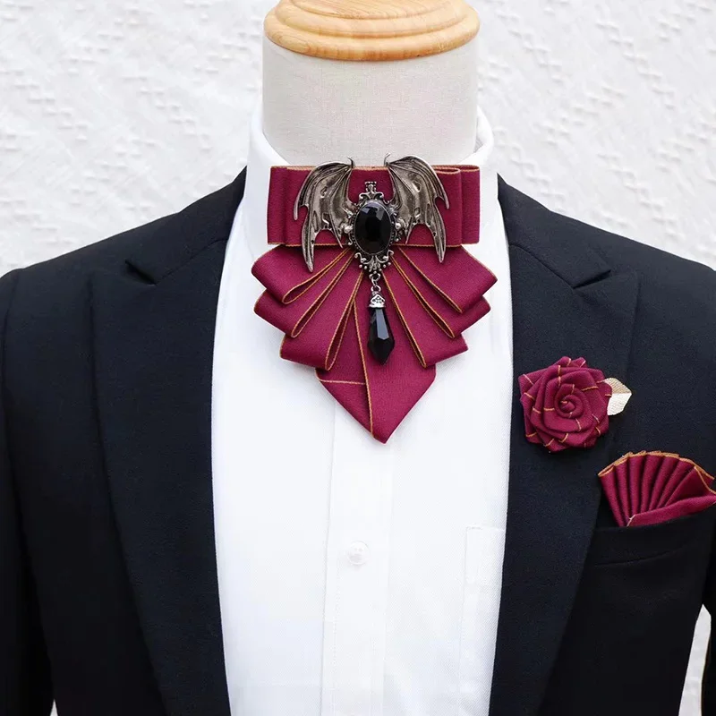 Men's Bow Tie Brooch Set Briti - Men'S Formal Wear Ties 评论和价格