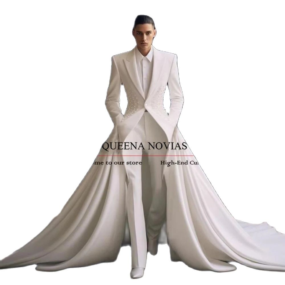 Elegant Pearls Men Suits With  - Men'S Formal Wear No Suit 评论和价格
