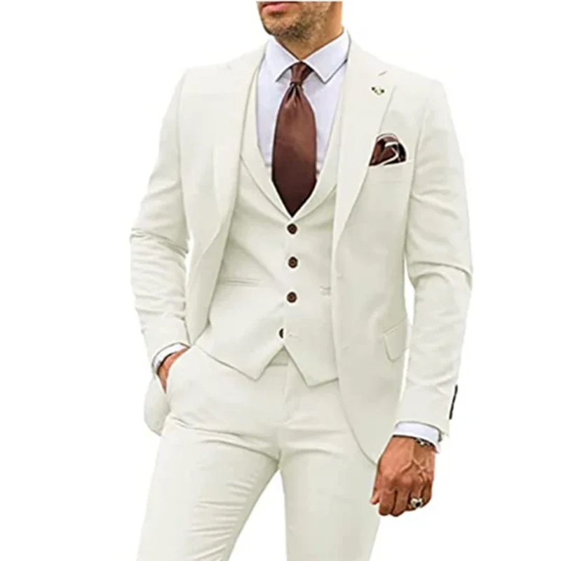 Men's Suit for Wedding 3 Piece - Men Formal Party Wear Dress 评论和价格