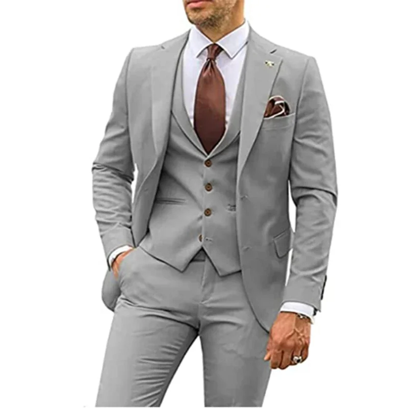 Men's Suit for Wedding 3 Piece - Men Formal Party Wear Dress 评论和价格