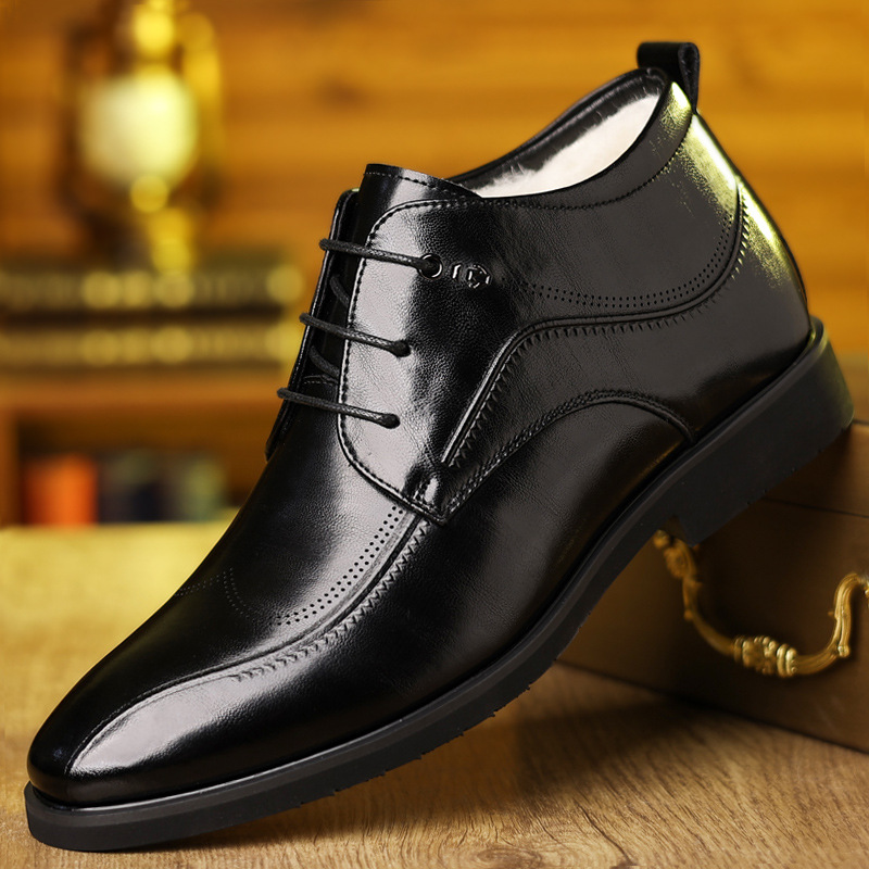 Men's Winter Leather Shoes Vel - Men'S Style Formal Wear 评论和价格
