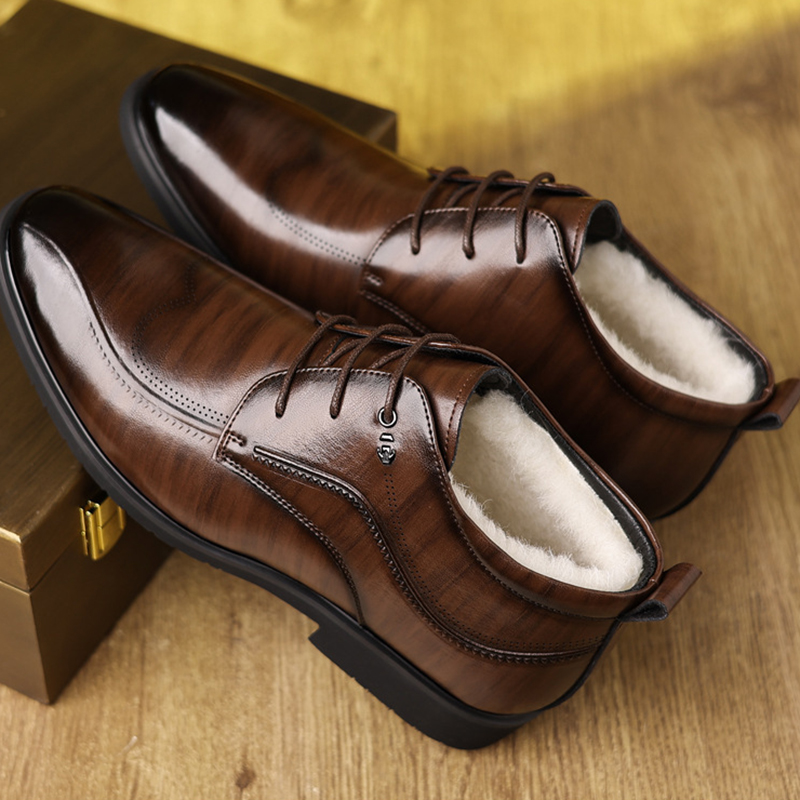 Men's Winter Leather Shoes Vel - Men'S Style Formal Wear 评论和价格