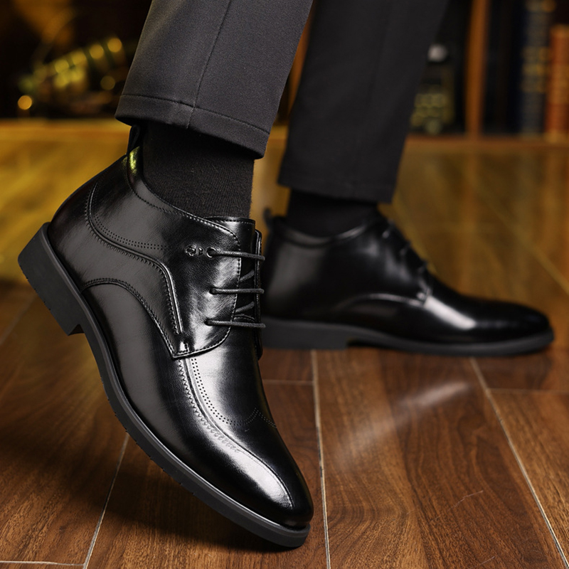 Men's Winter Leather Shoes Vel - Men'S Style Formal Wear 评论和价格