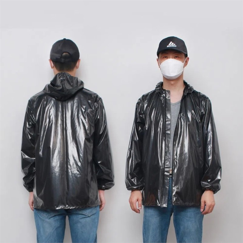 Waterproof Men Women Hooded Lo - Men Formal Wear Coat 评论和价格